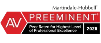 Martindale-Hubbell AV Preeminent 2025 - Peer Rated for Highest Level of Professional Excellence